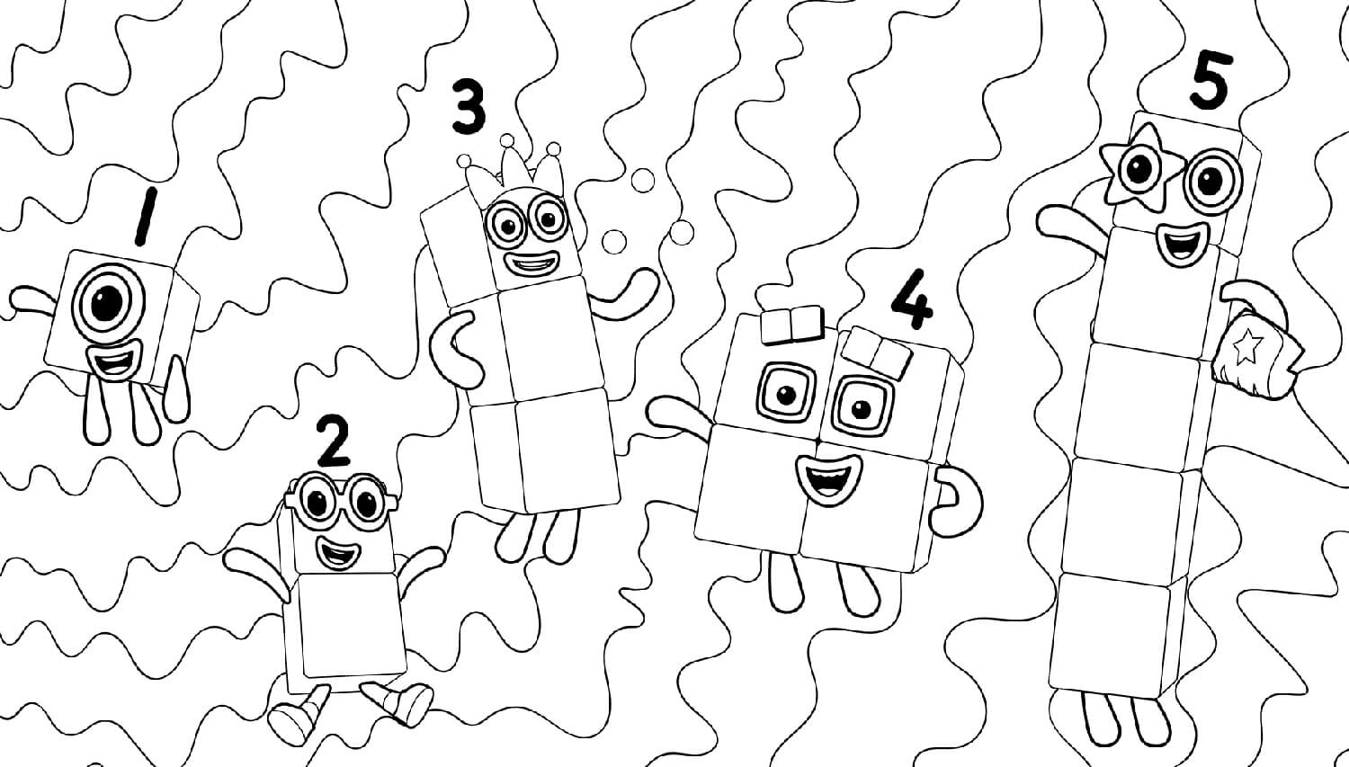 Omalovánky Numberblocks mojeomalovanky cz